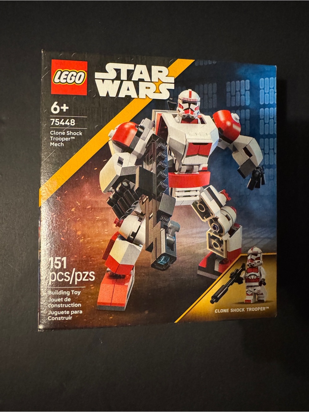 LEGO Star Wars Clone Shock Trooper Mech - White, Red, Black